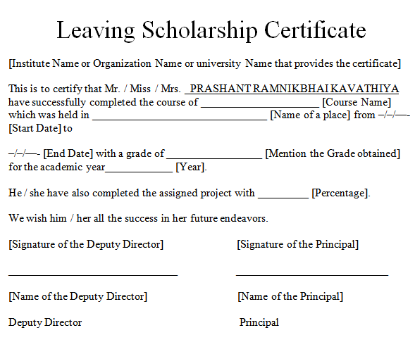 Leaving-Scholarship-Certificate